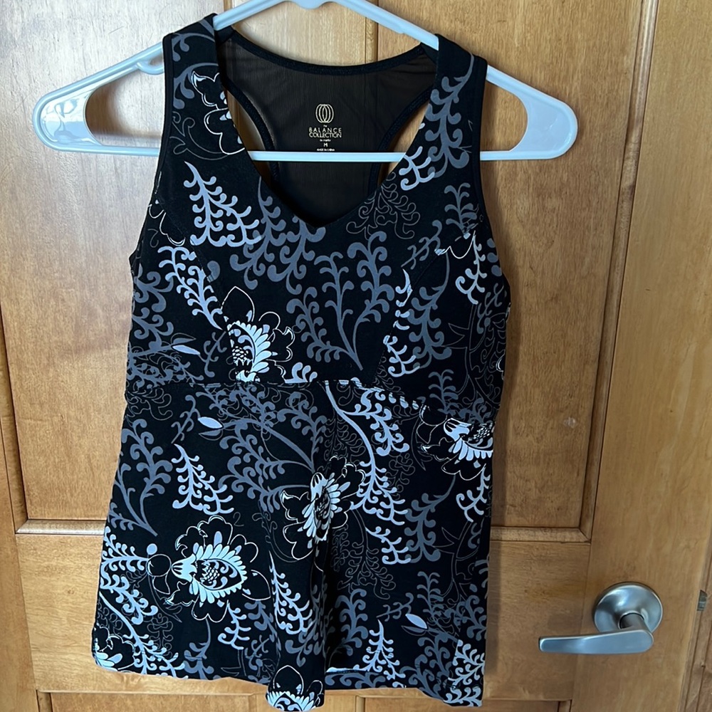 Balance Collection tank top with built in bra with removable pads